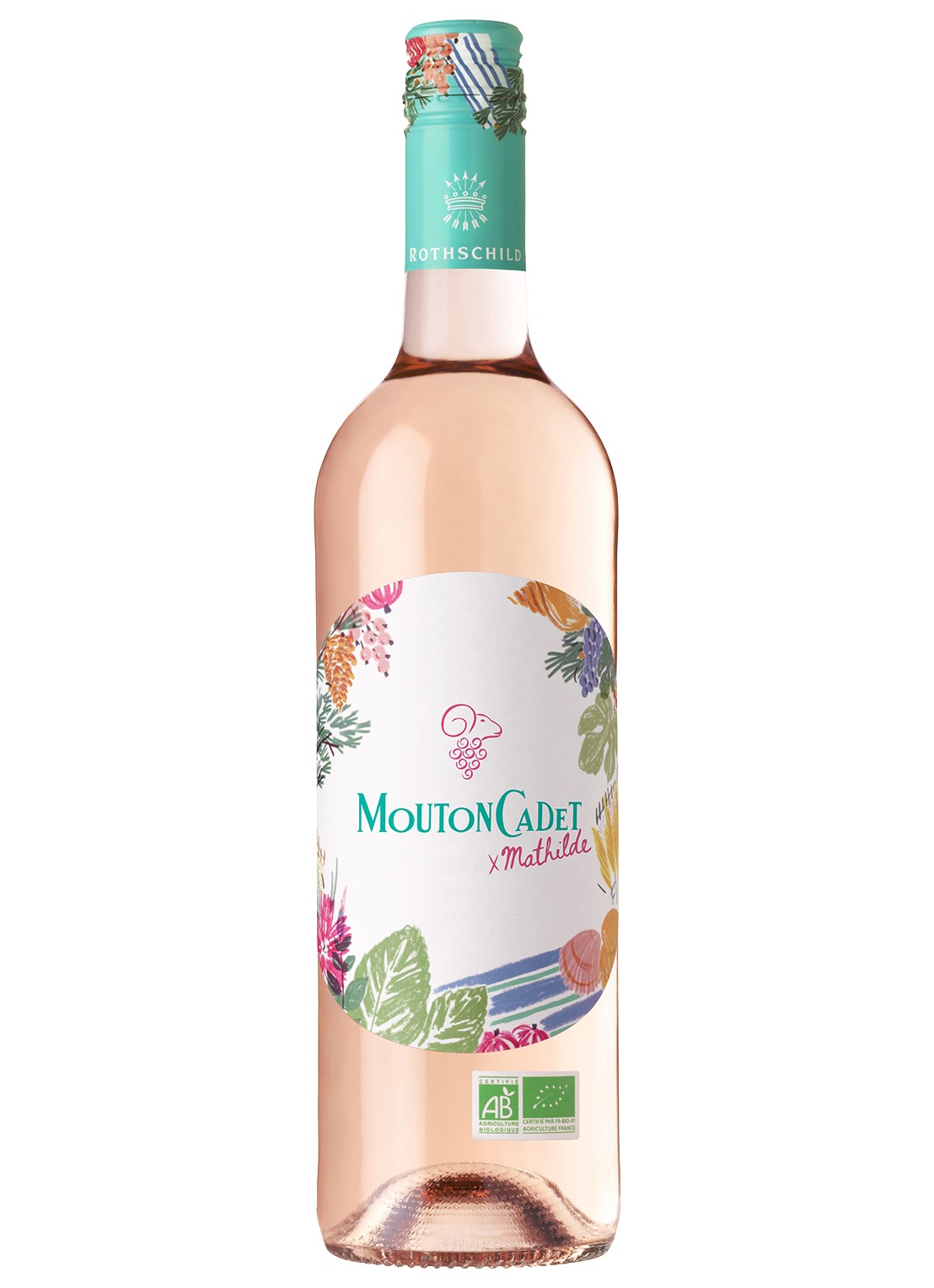 Baron Philippe de Rothschild Mouton Cadet, Rosé Bio X Mathilde rosé wijn 750 ml - voorkant undefined