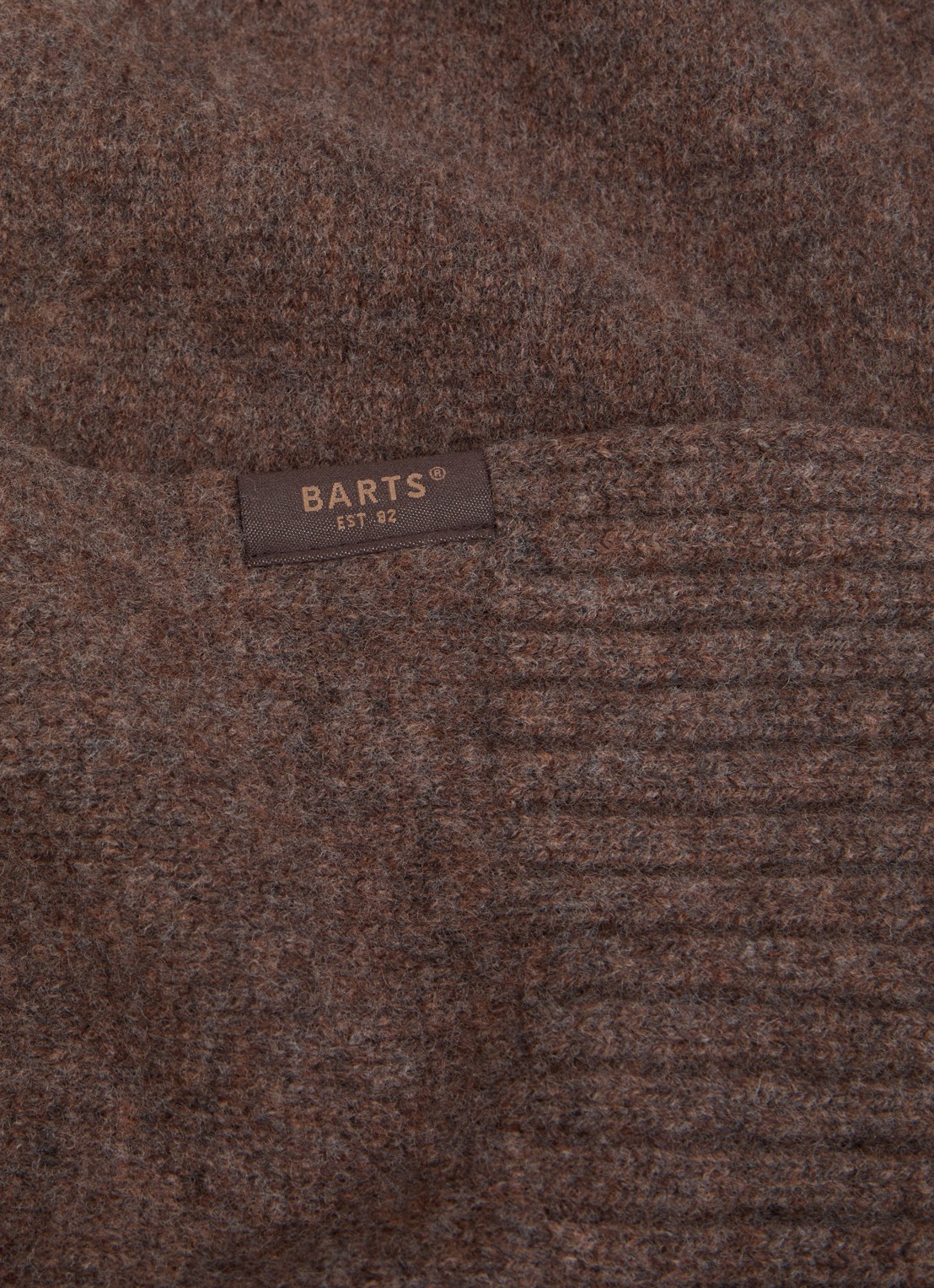 Barts Alpsy sjaal van wol - detail 2 bruin
