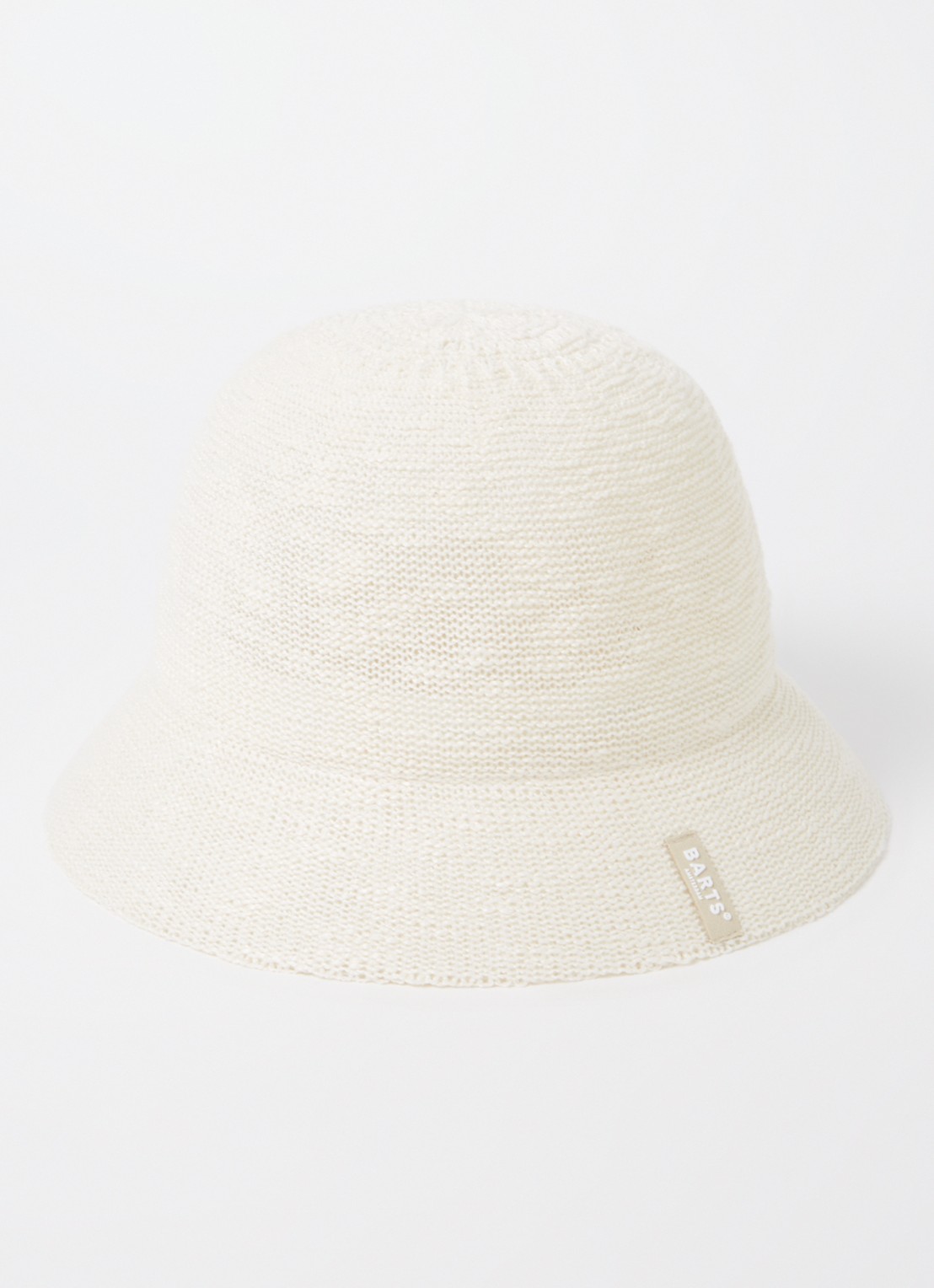 Barts Besary bucket hoed met logo - voorkant 2 gebroken wit