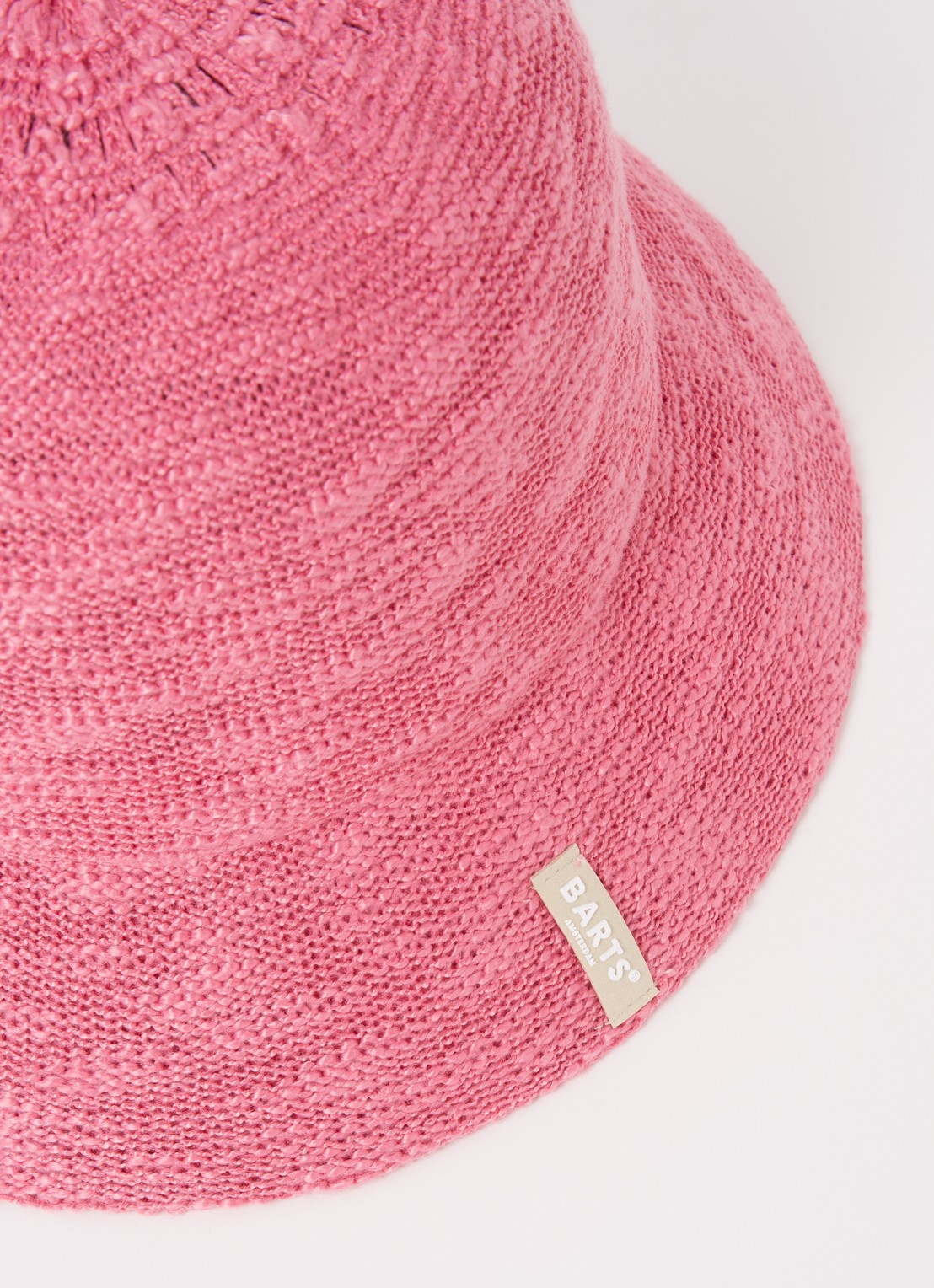 Barts Besary bucket hoed met logo - detail roze