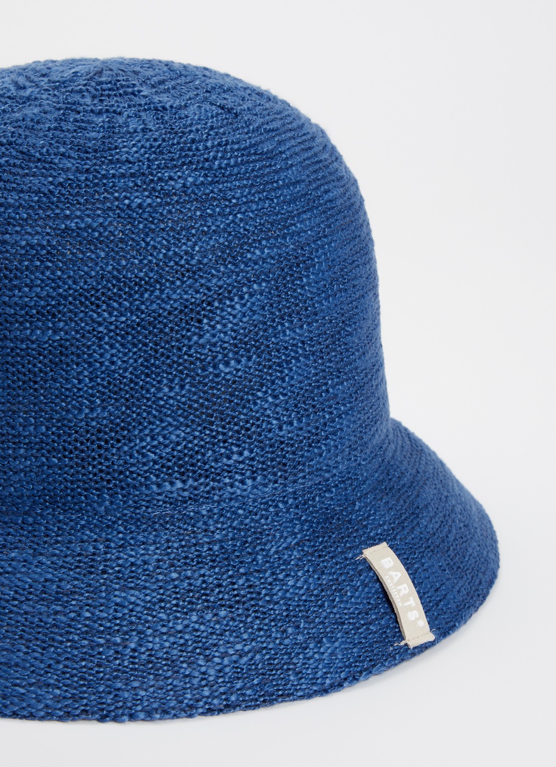 Barts Besary bucket hoed met logo - detail donkerblauw