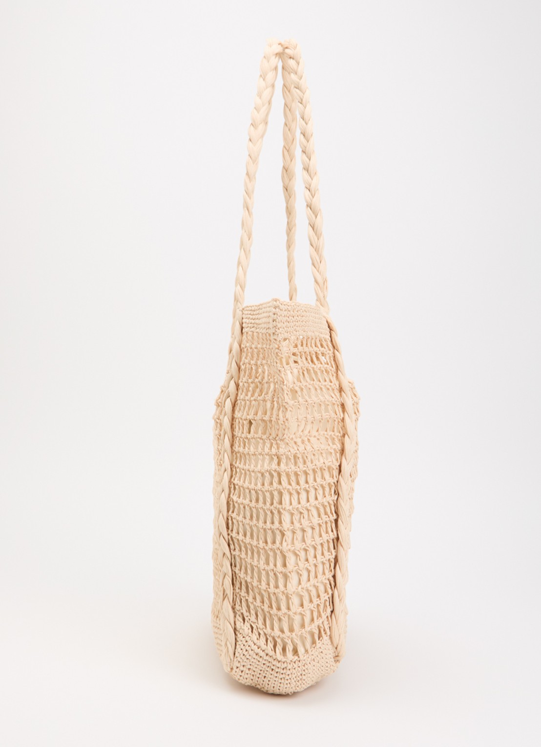 Barts Bloomzy shopper met gevlochten details - detail 3 creme