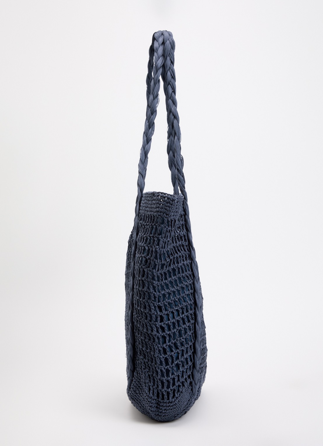Barts Bloomzy shopper met gevlochten details - detail 3 donkerblauw
