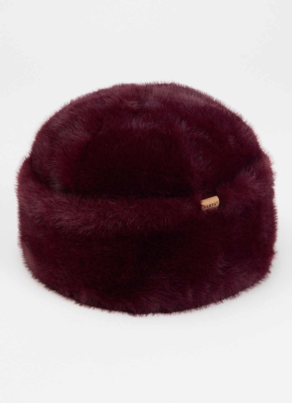 Barts Cherrybush muts van imitatiebont - voorkant 2 aubergine