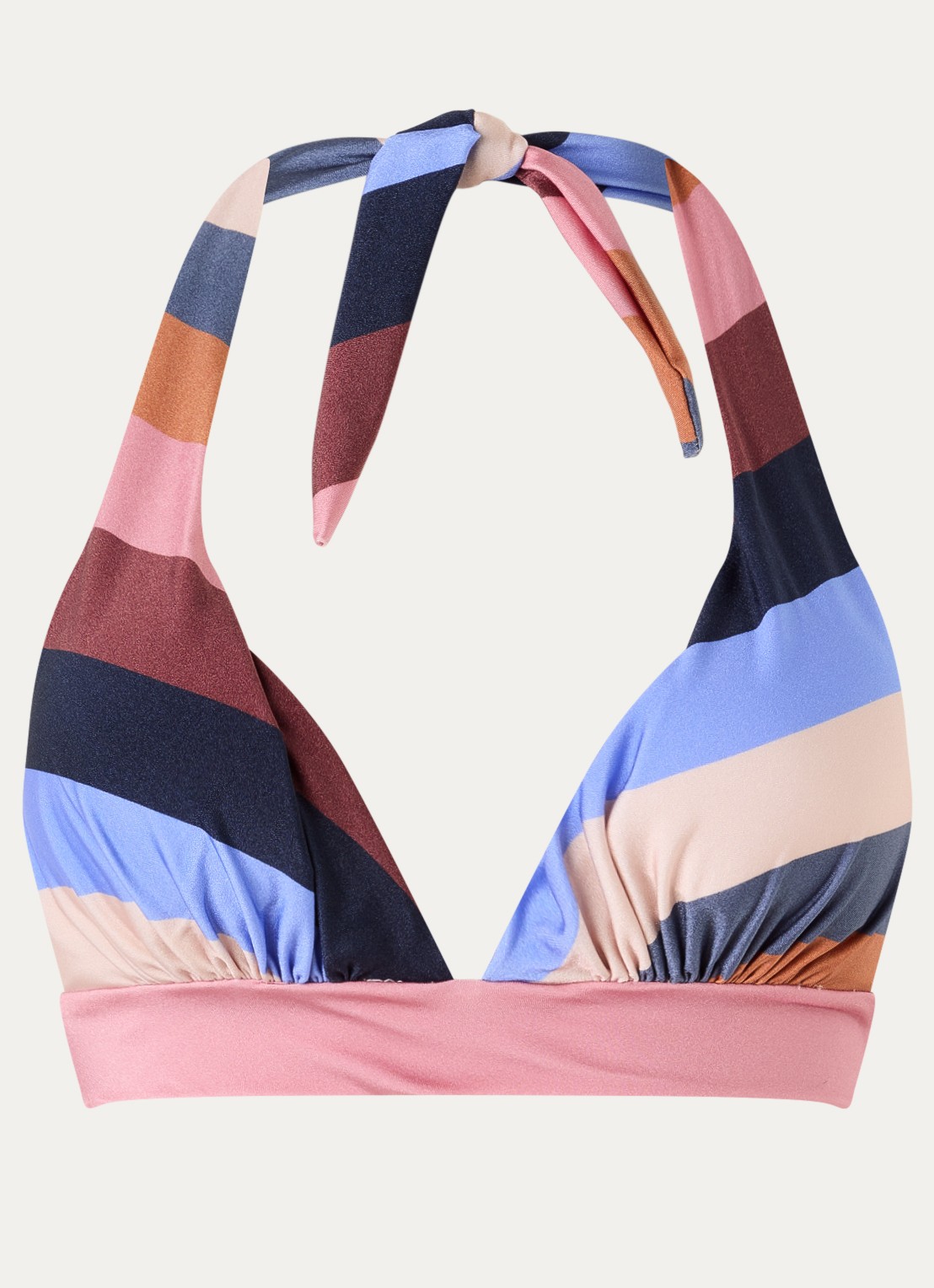 Barts Corangs halter bikinitop met print - voorkant 2 roze