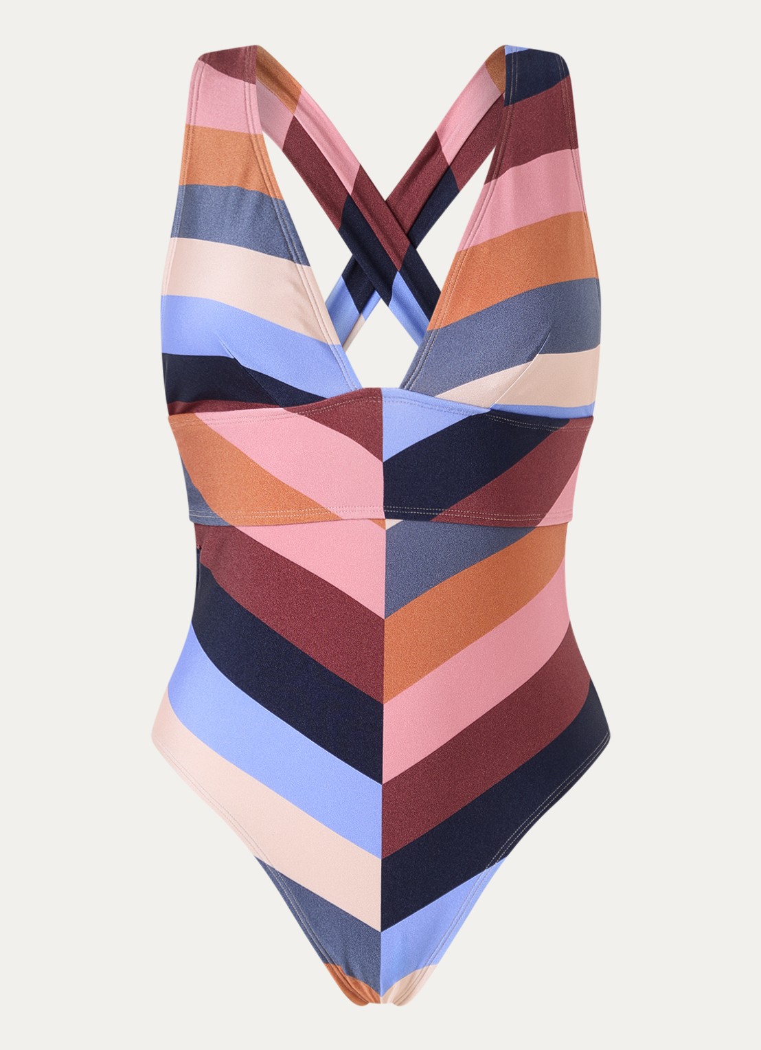 Barts Corangs Sculpting corrigerend badpak met print - voorkant multicolor