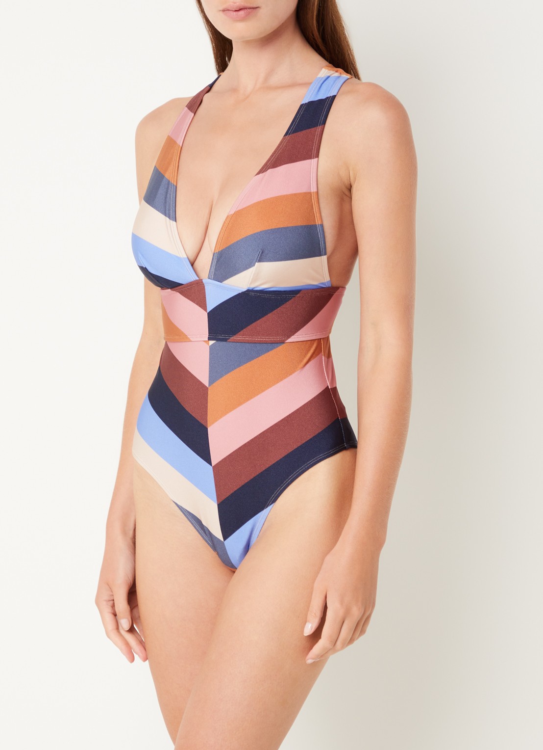 Barts Corangs Sculpting corrigerend badpak met print - voorkant 2 multicolor