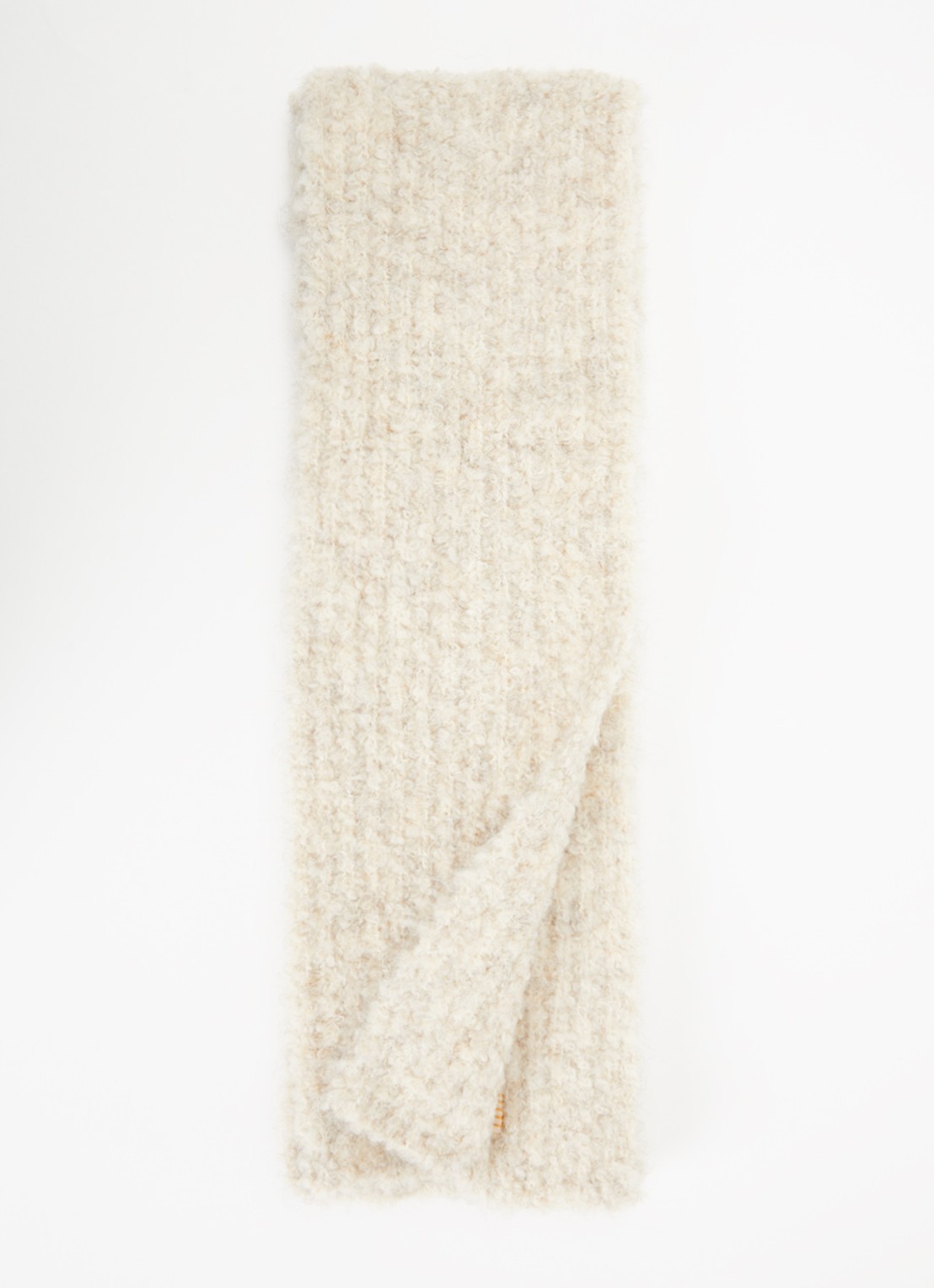 Barts Harray sjaal in wolblend 200 x 15 cm - voorkant 3 beige