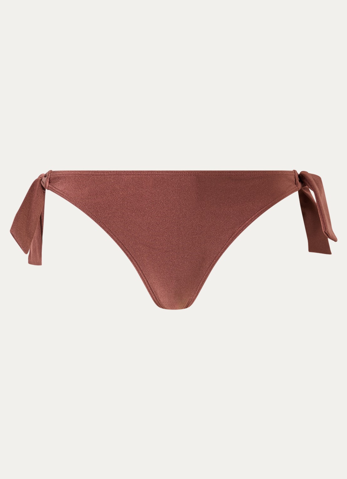 Barts Isla Cheeky Bum bikinislip met metallic finish - voorkant 2 donkerbruin
