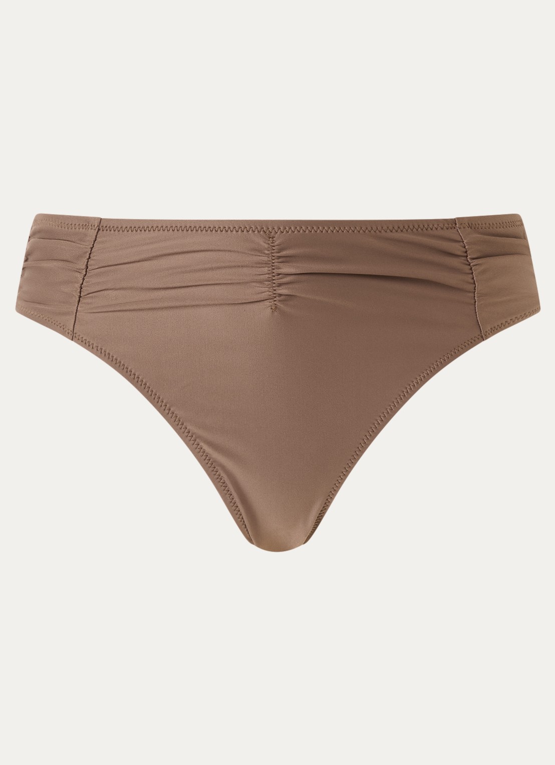 Barts Kelli Cheeky high waisted hipster bikinislip - voorkant 4 lichtbruin
