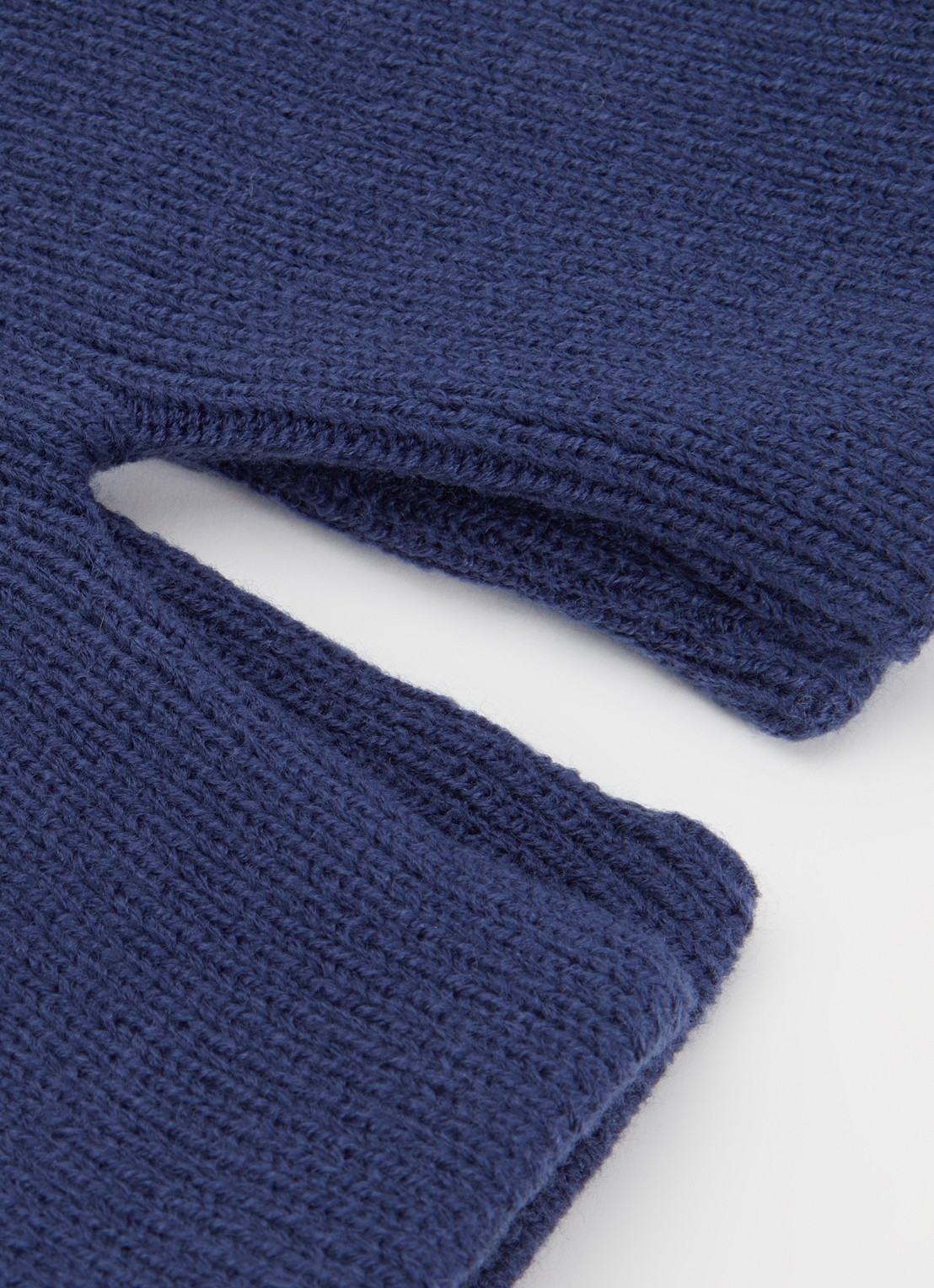 Barts Kinabalu ribgebreide sjaal  - detail blauw