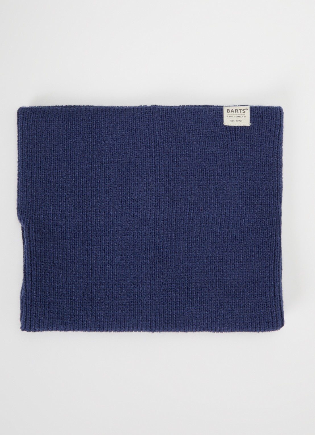 Barts Kinabalu ribgebreide sjaal  - voorkant 2 blauw