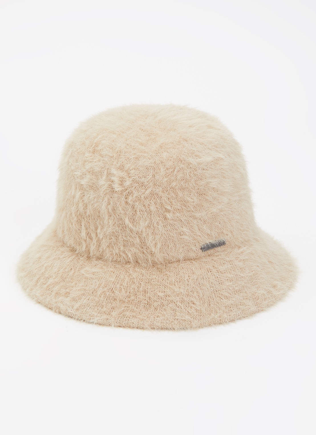 Barts Lavatera bucket hoed van imitatiebont - voorkant 2 beige