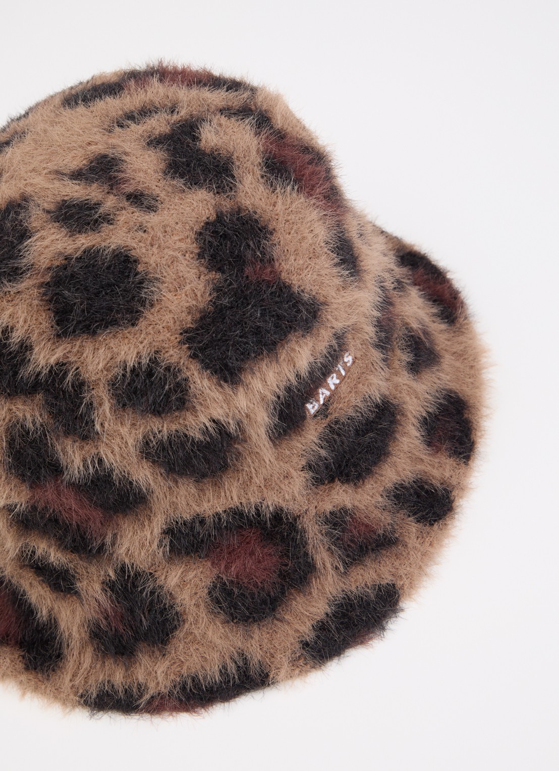 Barts Lylja bucket hoed met panterprint - detail 2 bruin