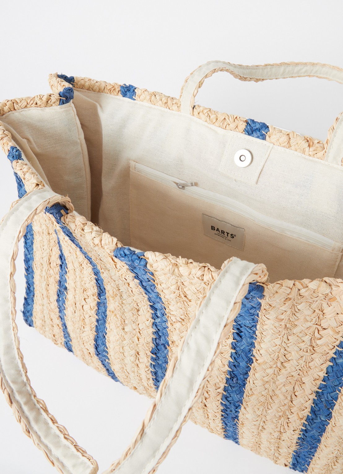 Barts Makemo shopper van raffia - detail 2 naturel
