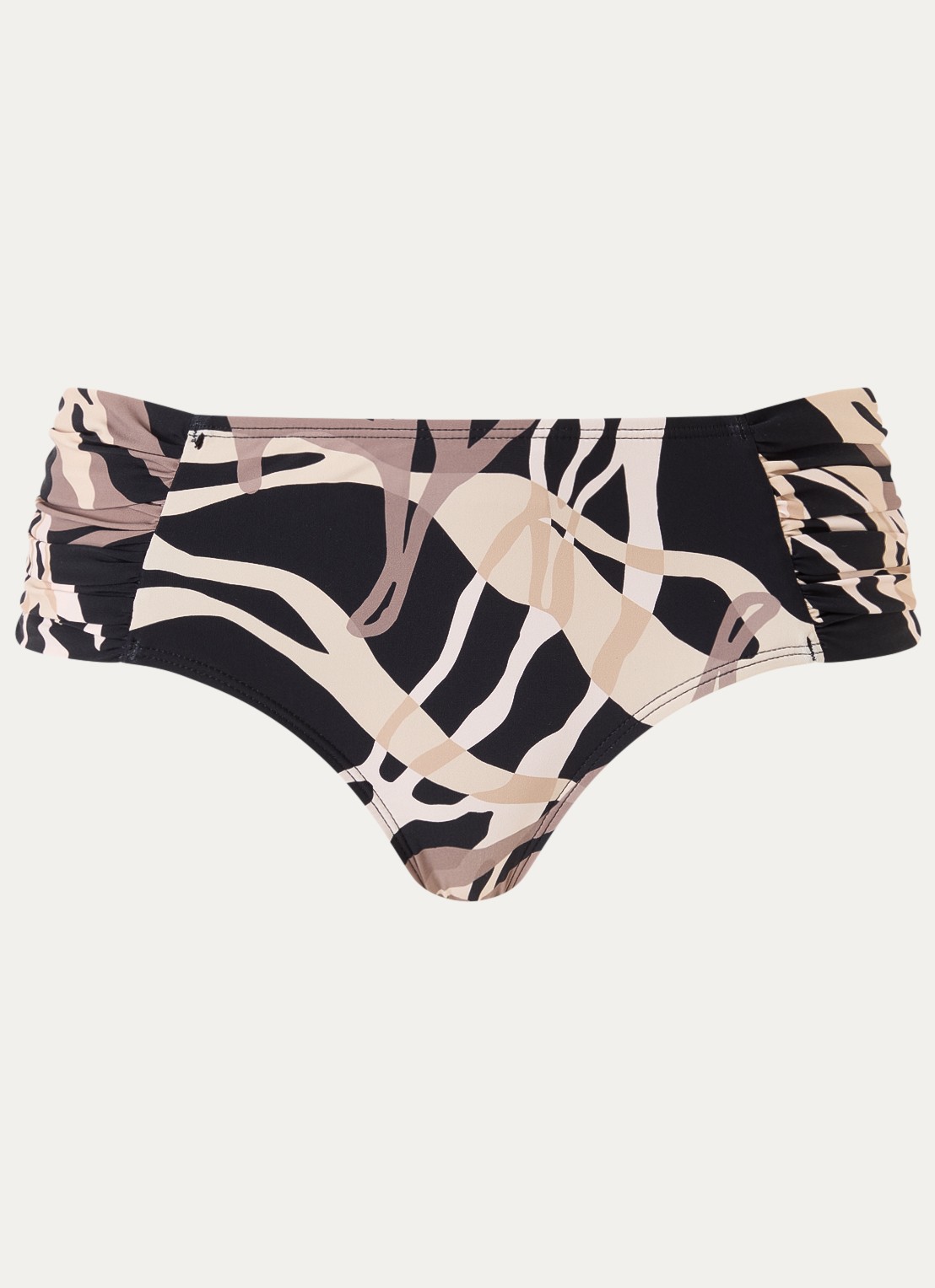 Barts Meldy hipster bikinislip met print - voorkant 4 zwart