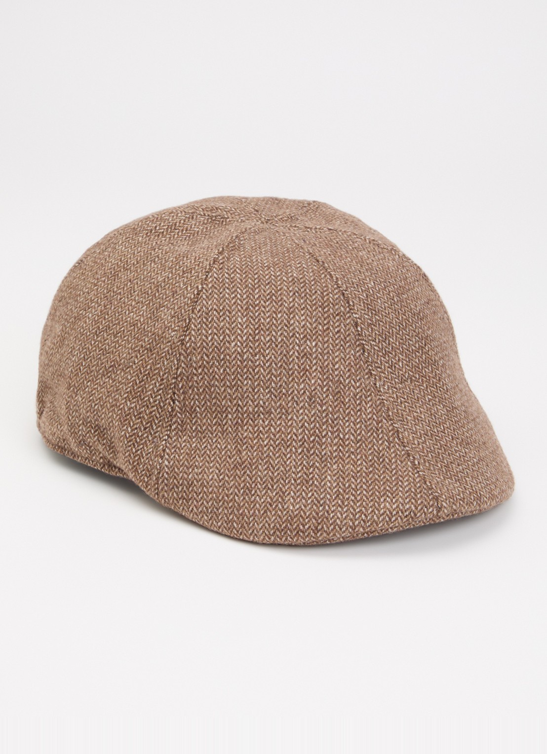 Barts Mr. Mitchell flapcap in wolblend - voorkant lichtbruin