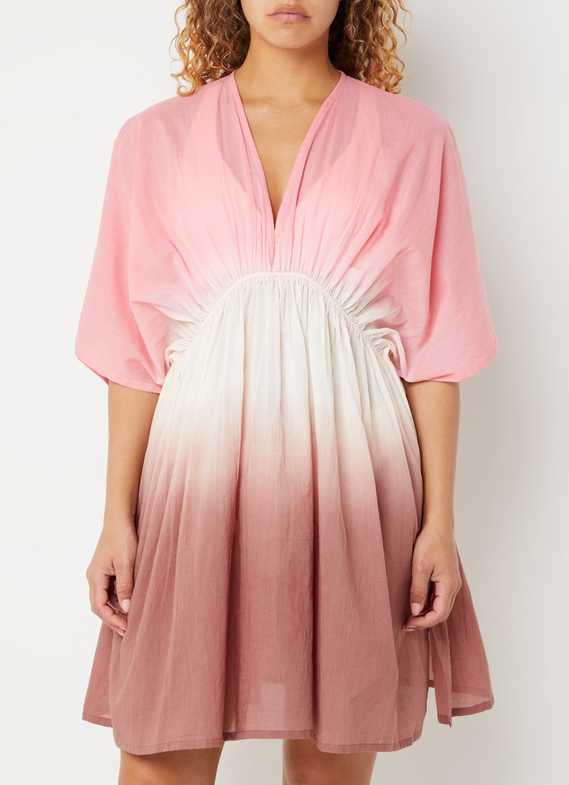 Barts Mundoly strandjurk met dip-dye dessin - detail 3 roze