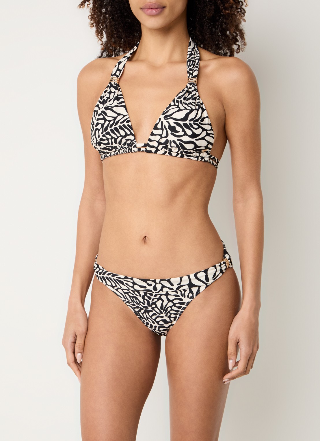 Barts Nassa halter bikinitop met uitneembare vulling - voorkant 4 gebroken wit