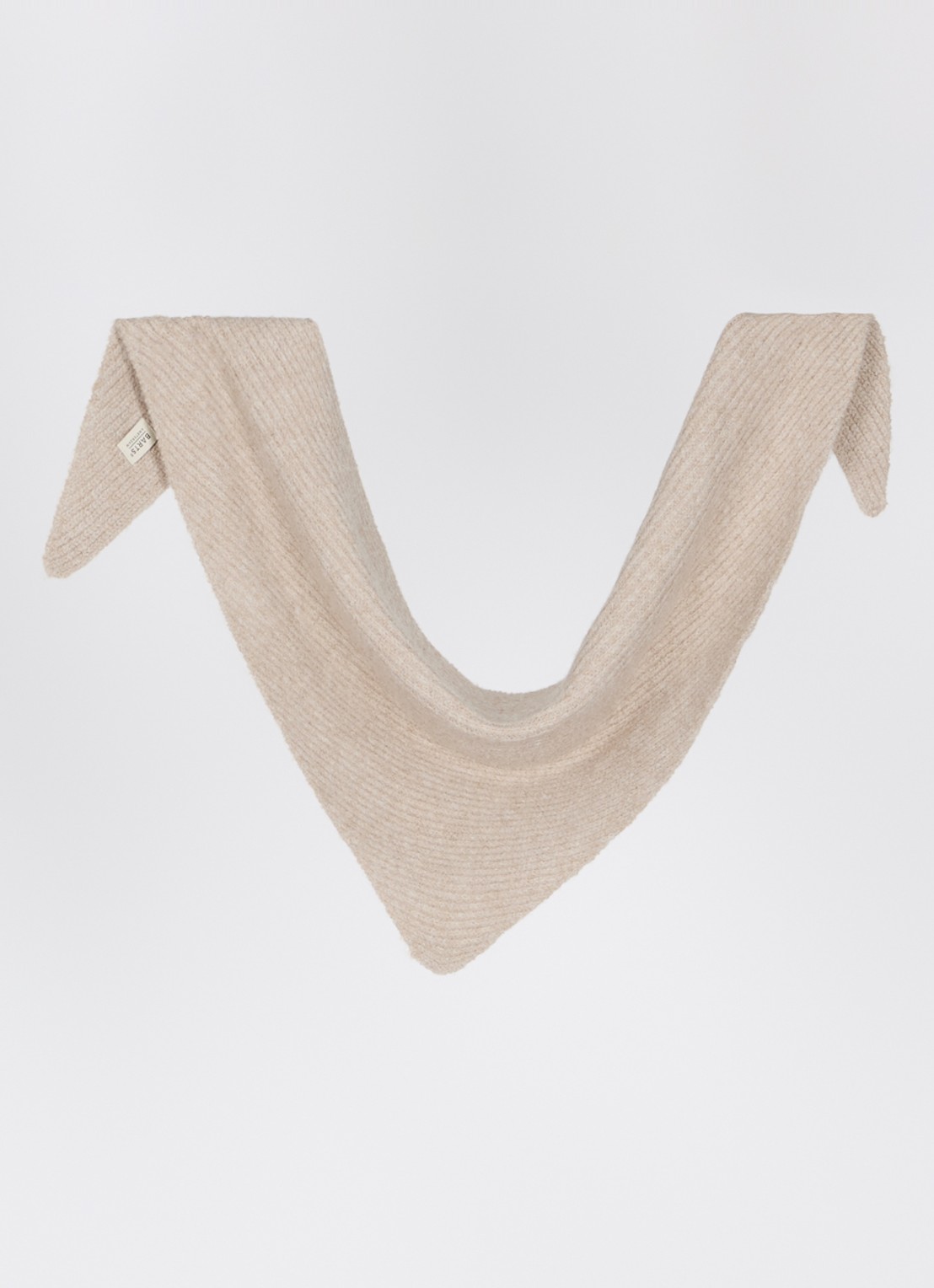 Barts Neolana ribgebreide sjaal 103 x 39 cm - detail beige
