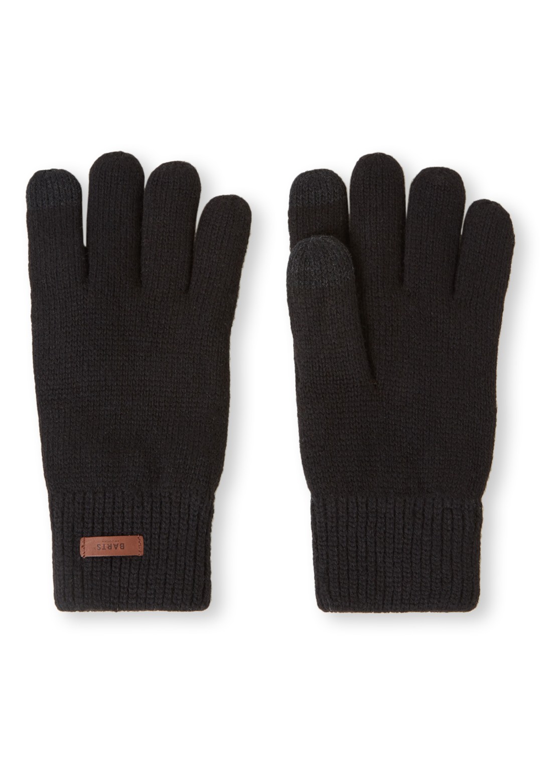 Barts Rilef handschoenen van wol - voorkant zwart