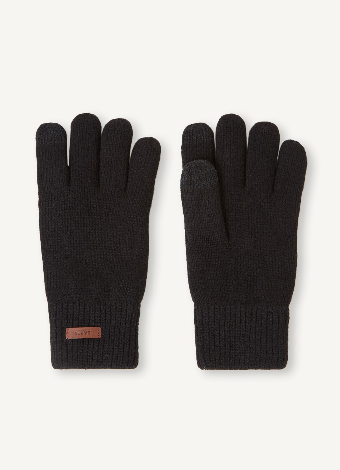 Barts Rilef handschoenen van wol - voorkant 2 zwart
