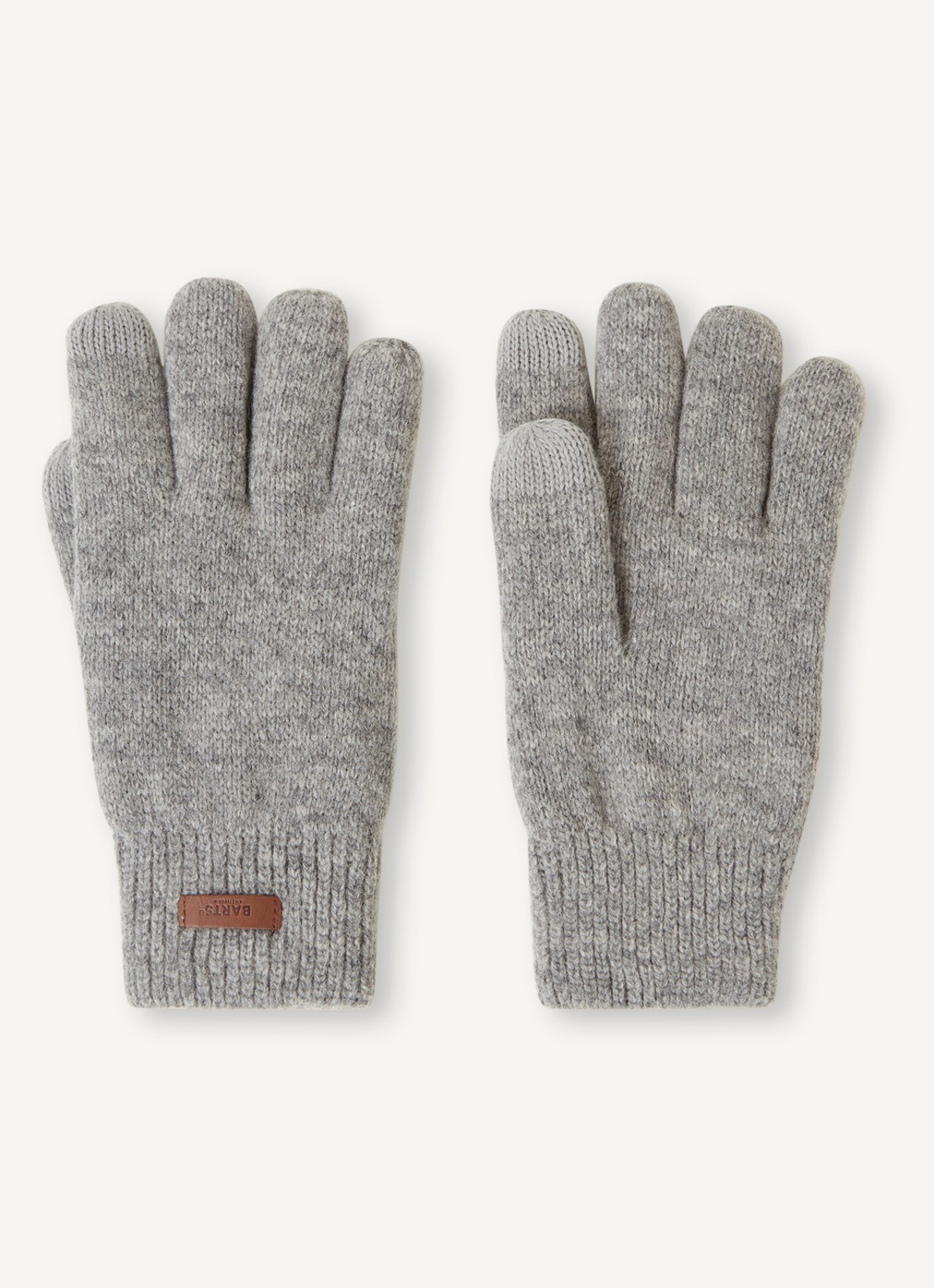 Barts Rilef handschoenen van wol - voorkant 2 grijs
