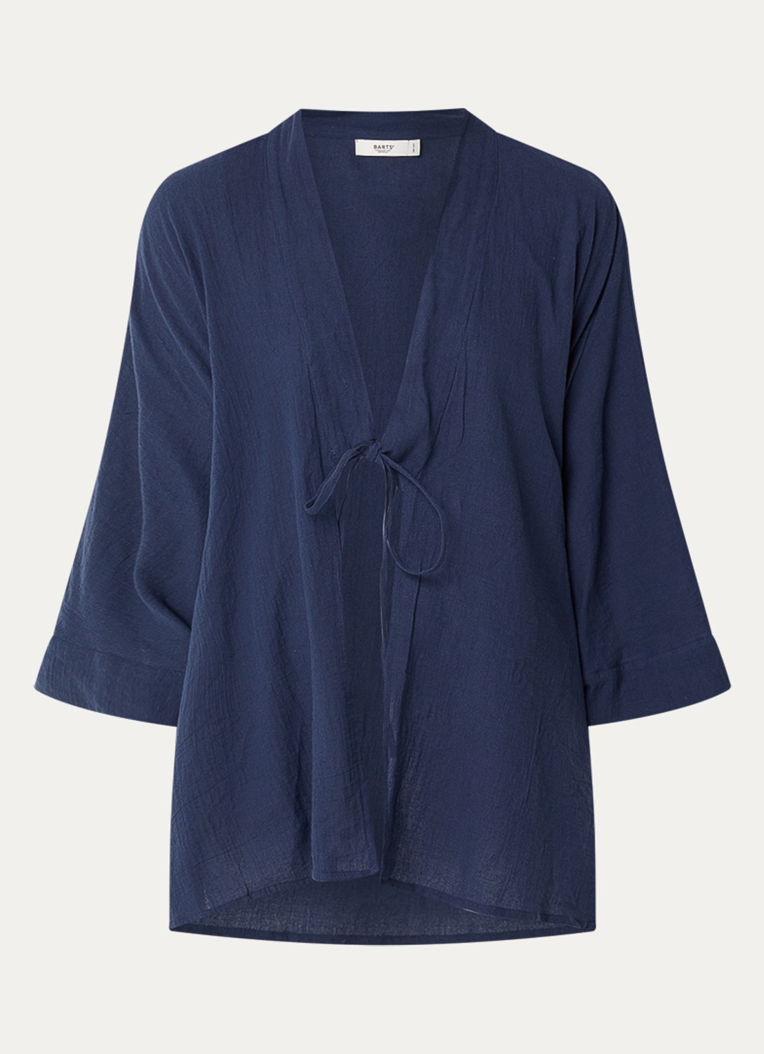 Barts Ritay kaftan met strikceintuur - voorkant 3 donkerblauw