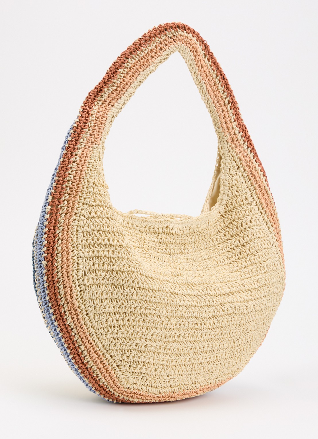 Barts Saunteer handtas van stro  - achterkant beige