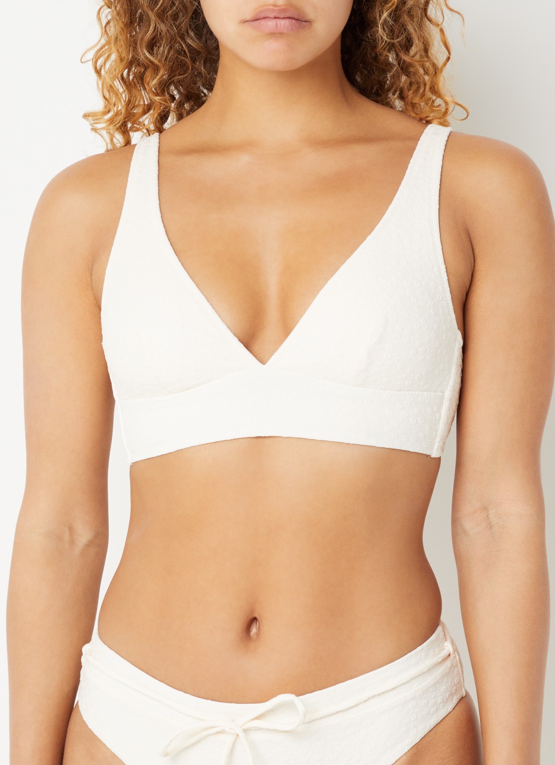 Barts Simoa bralette bikinitop met uitneembare vulling - voorkant 2 creme