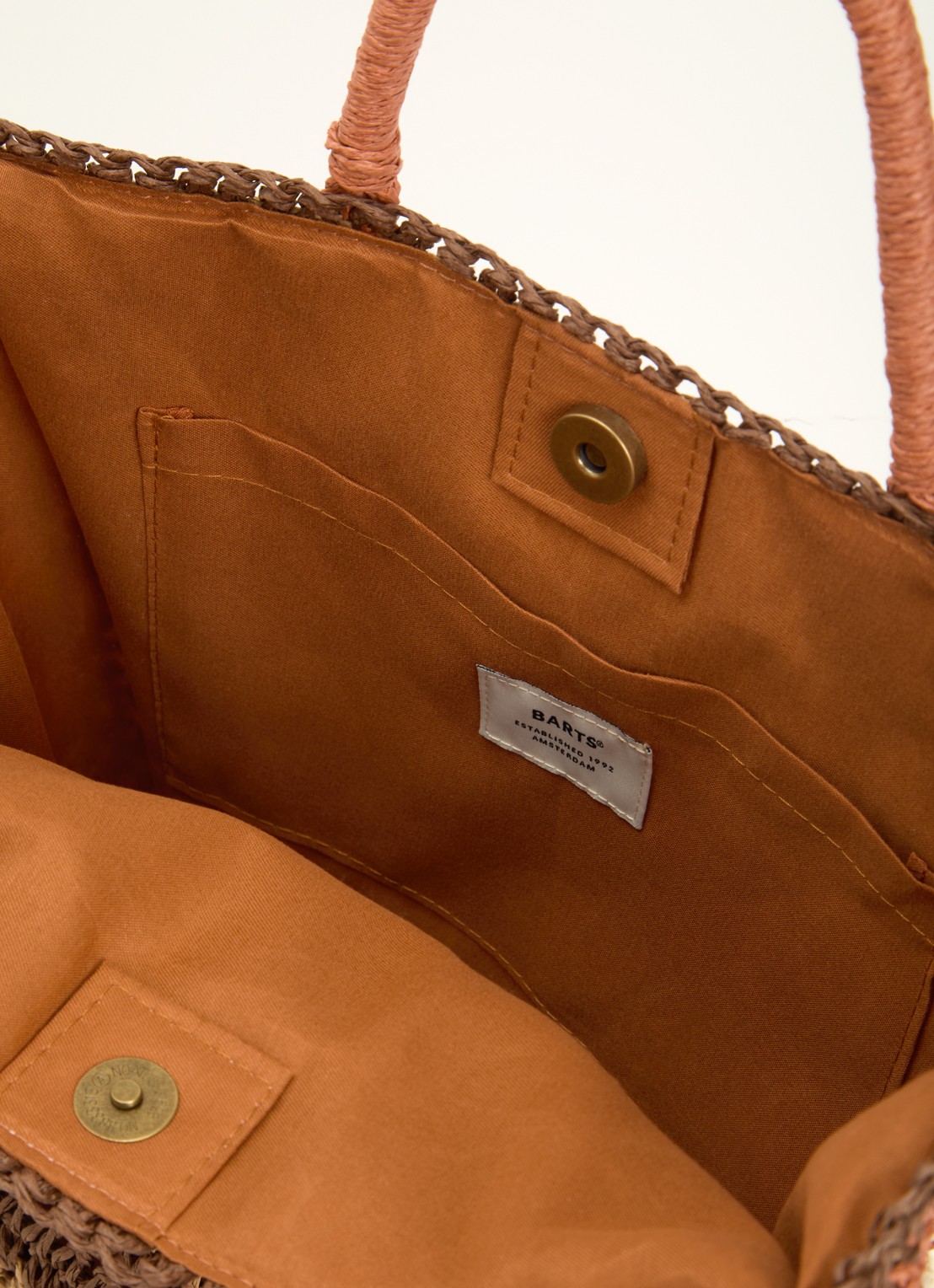 Barts Slumbery handtas met afneembare schouderriem - detail bruin