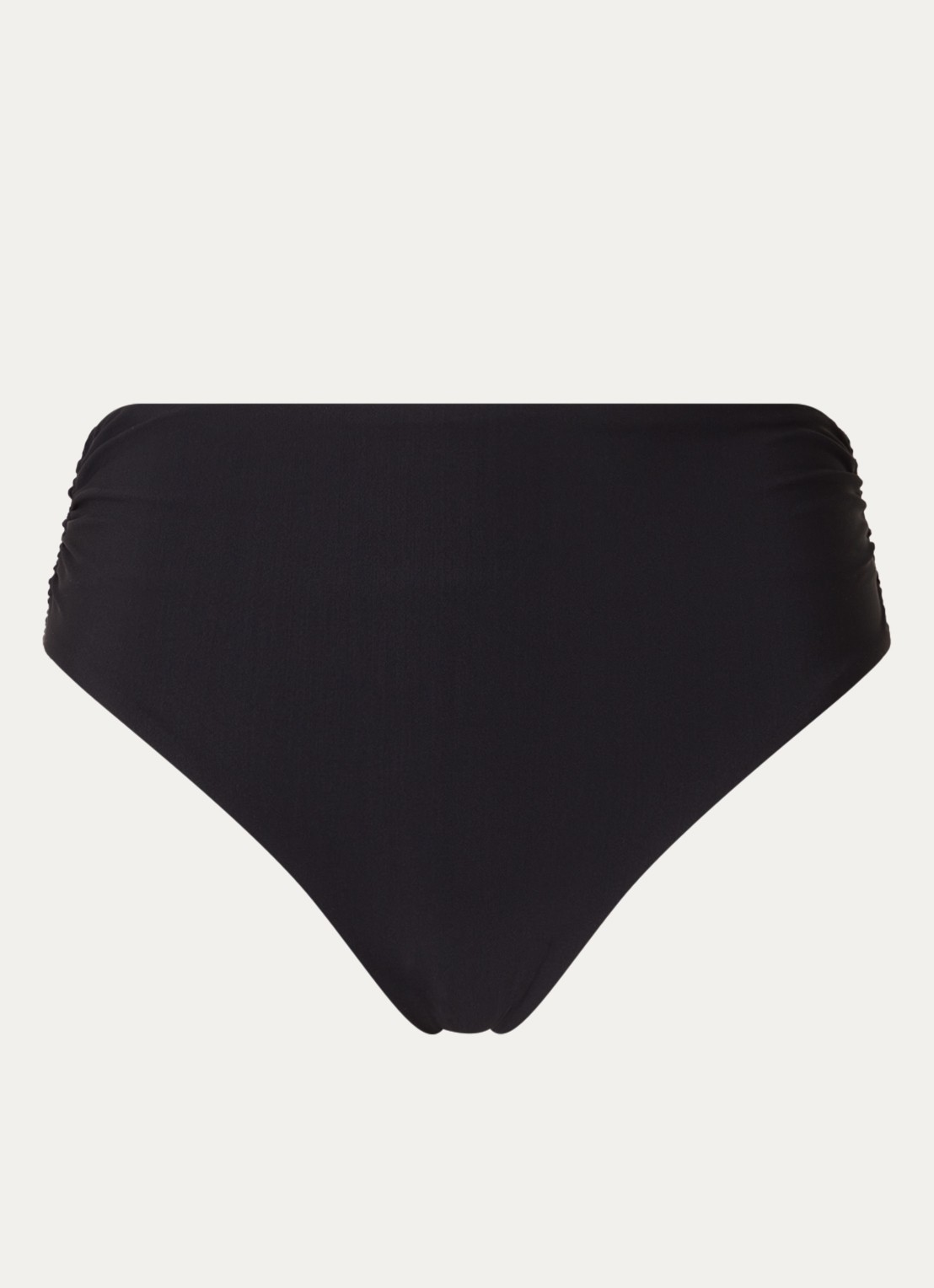 Barts Solid high waisted bikinislip  - voorkant 2 zwart