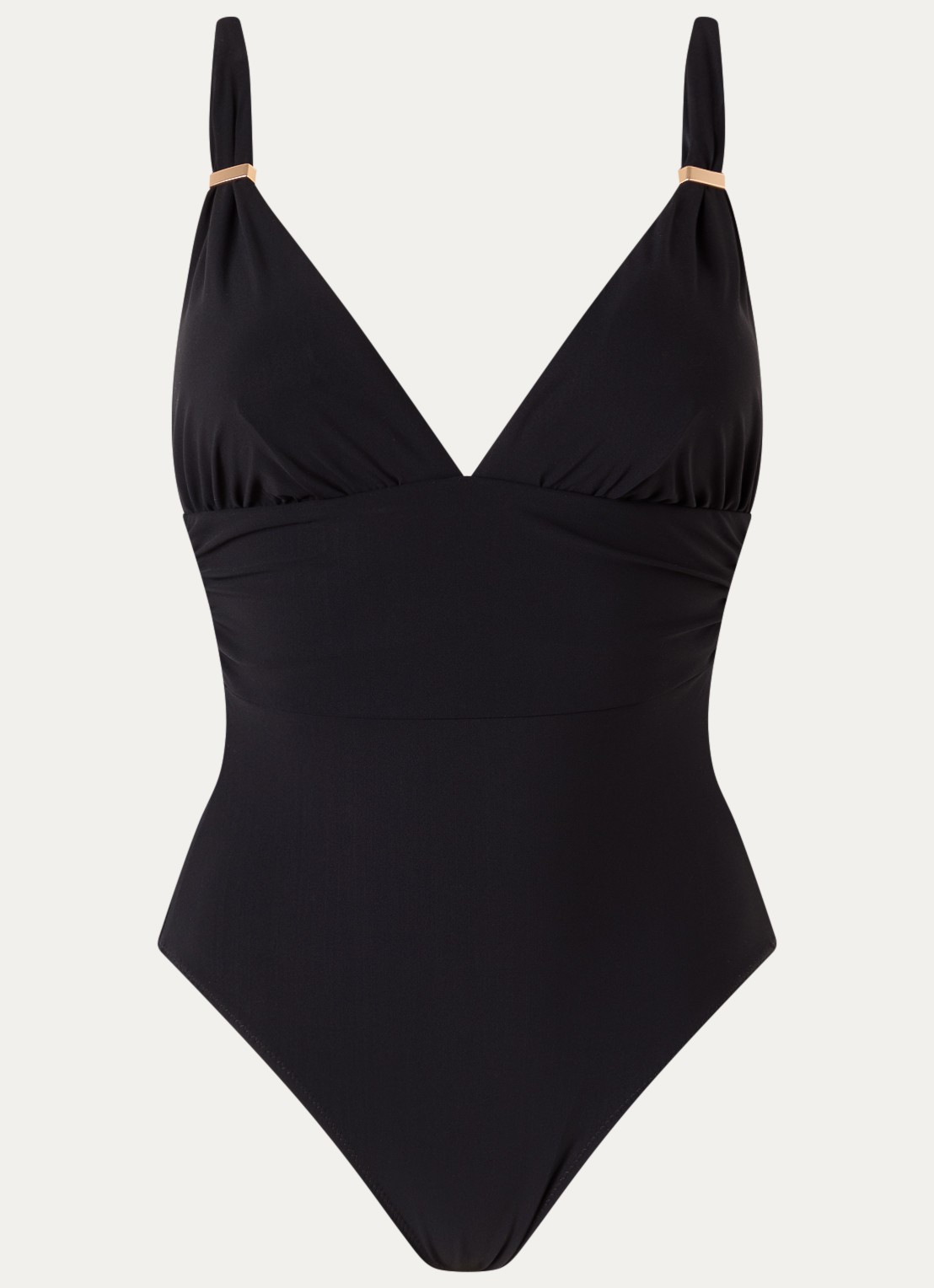 Barts Solid plunge corrigerend badpak - voorkant 3 zwart