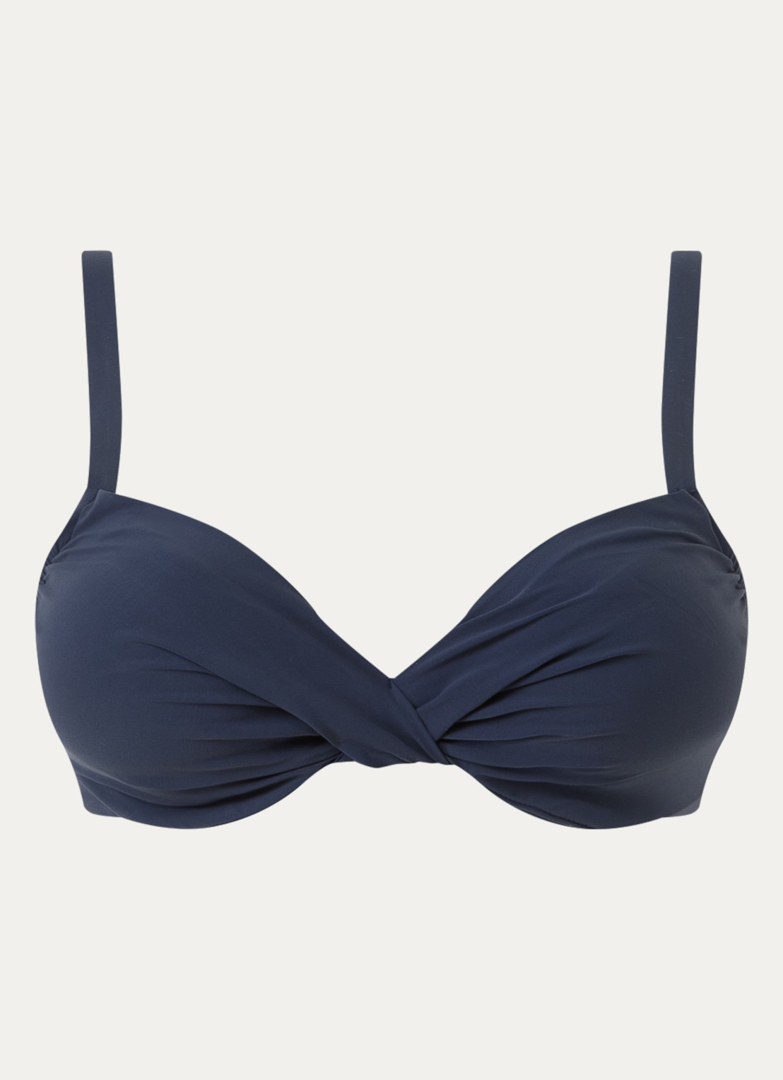 Barts Solid voorgevormde bikinitop met beugel - voorkant donkerblauw