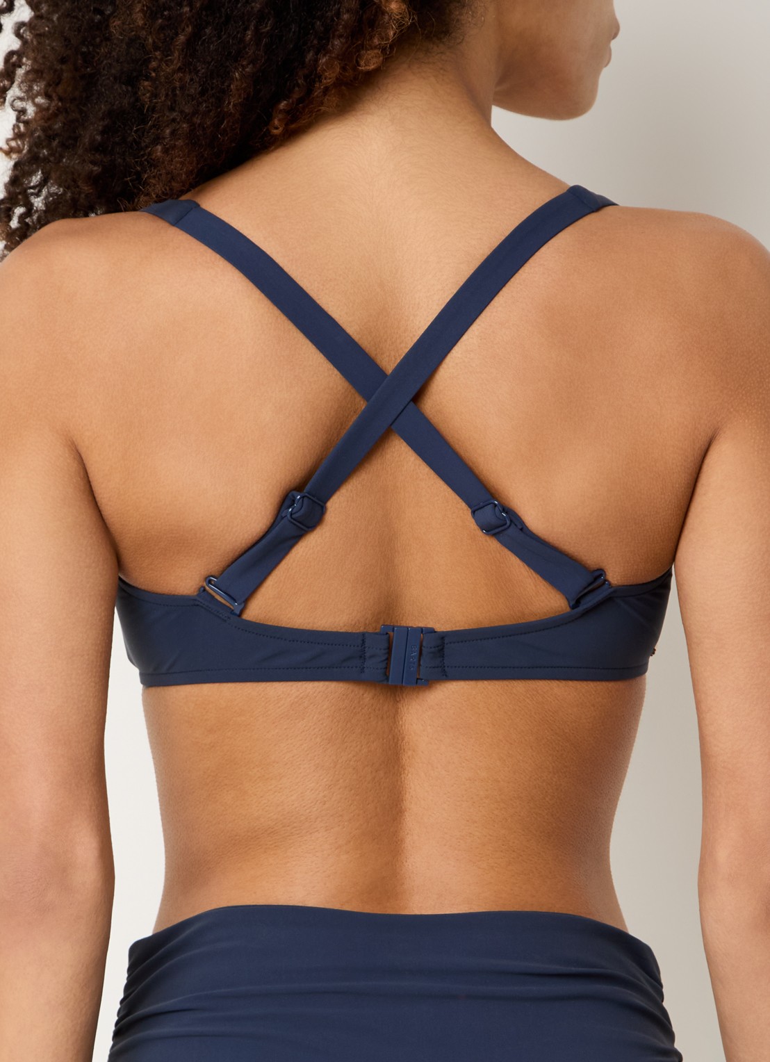 Barts Solid voorgevormde bikinitop  - achterkant donkerblauw