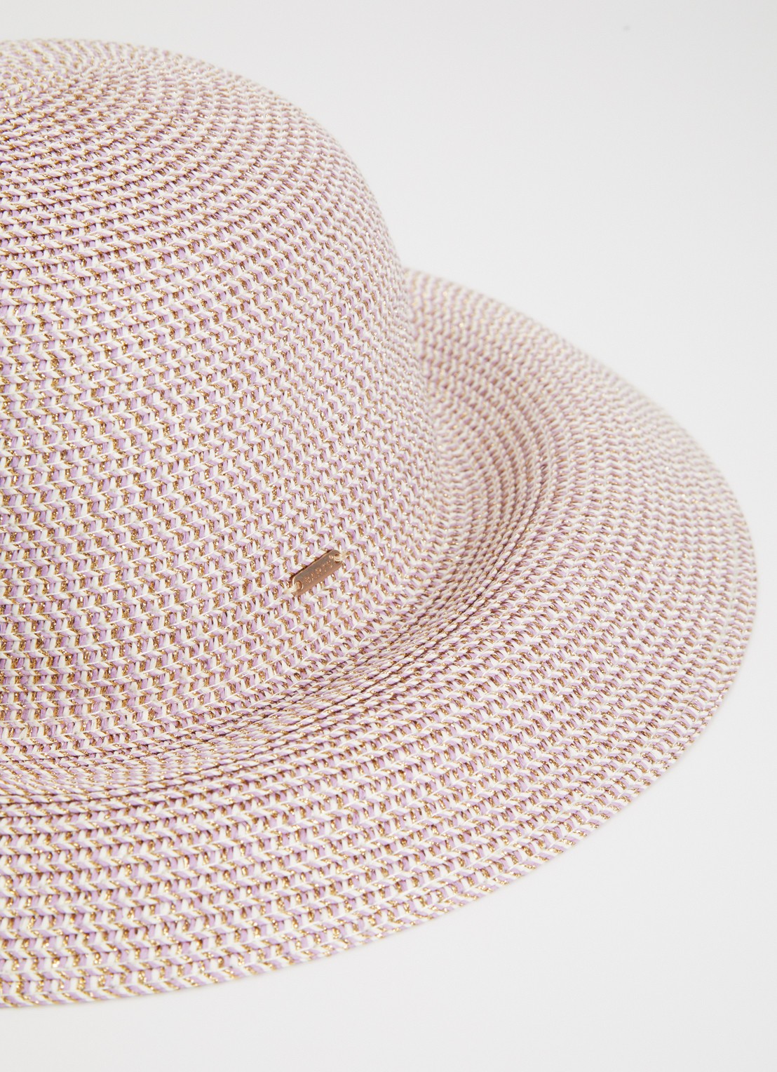 Barts Tehina hoed van raffia met lurex - detail 2 lila
