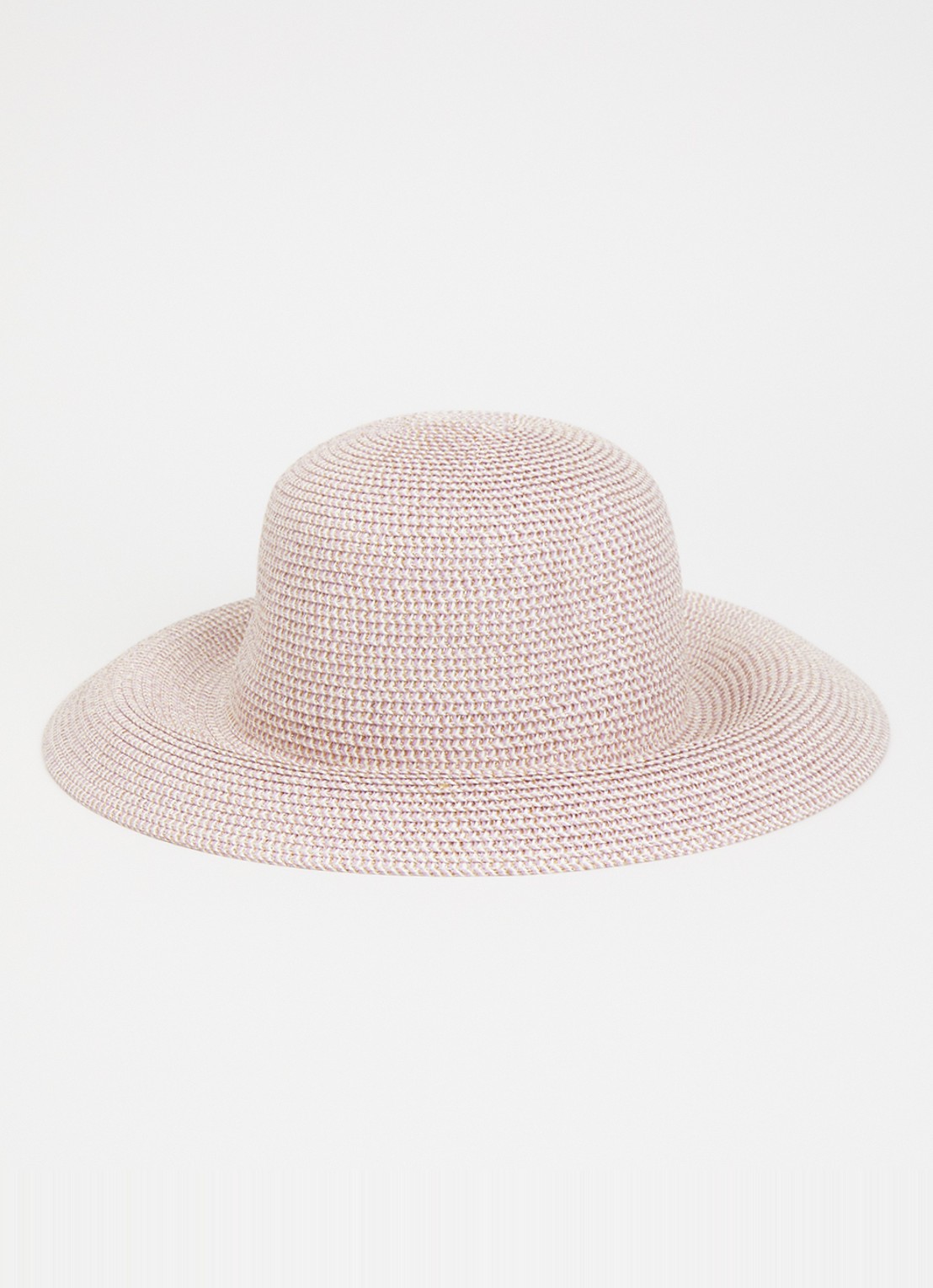 Barts Tehina hoed van raffia met lurex - voorkant lila