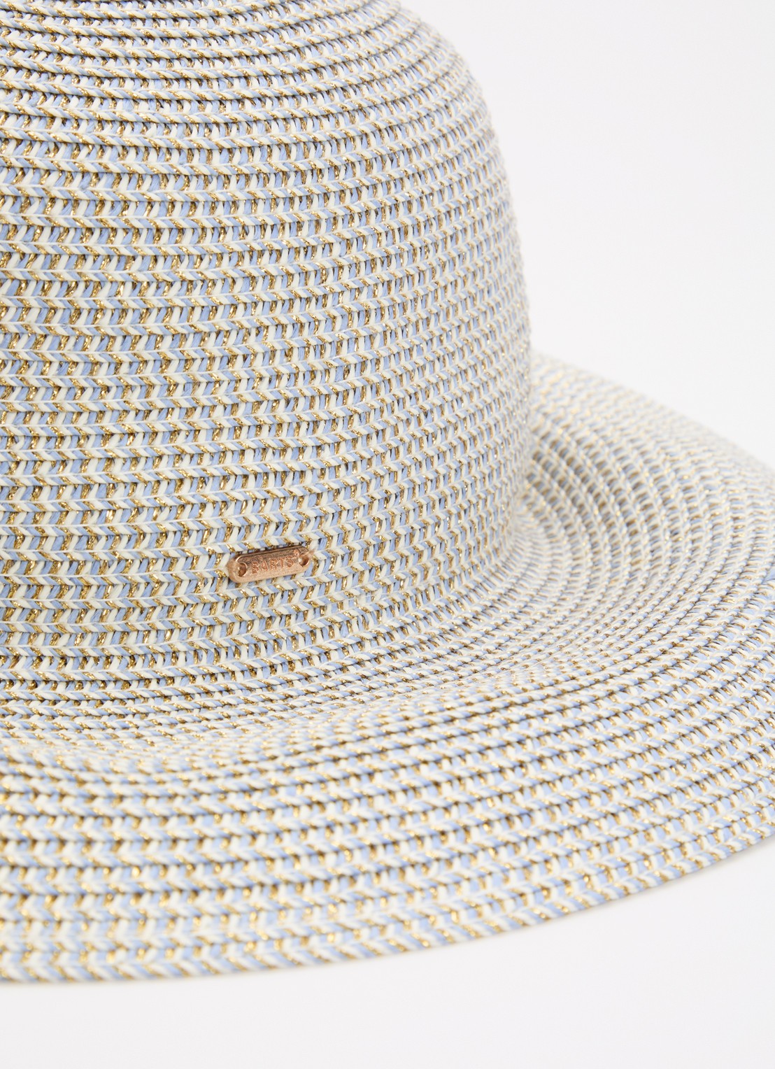 Barts Tehina hoed van raffia met lurex - detail 2 lavendel