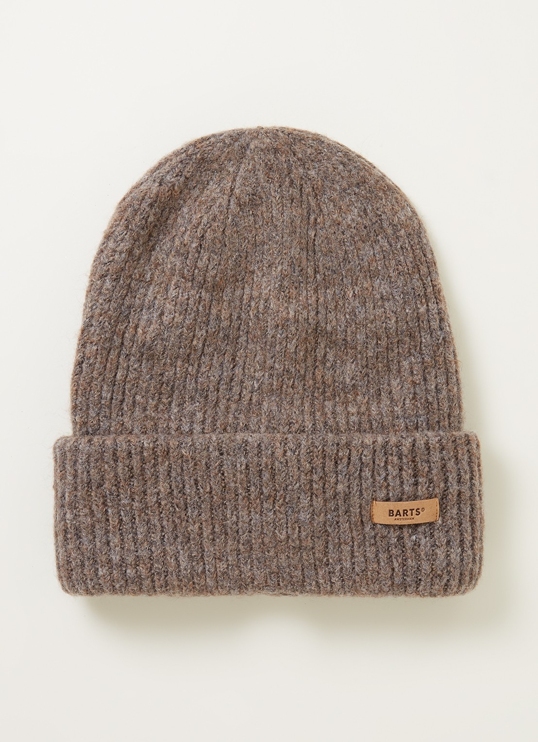 Barts Witzia grofgebreide muts - voorkant taupe