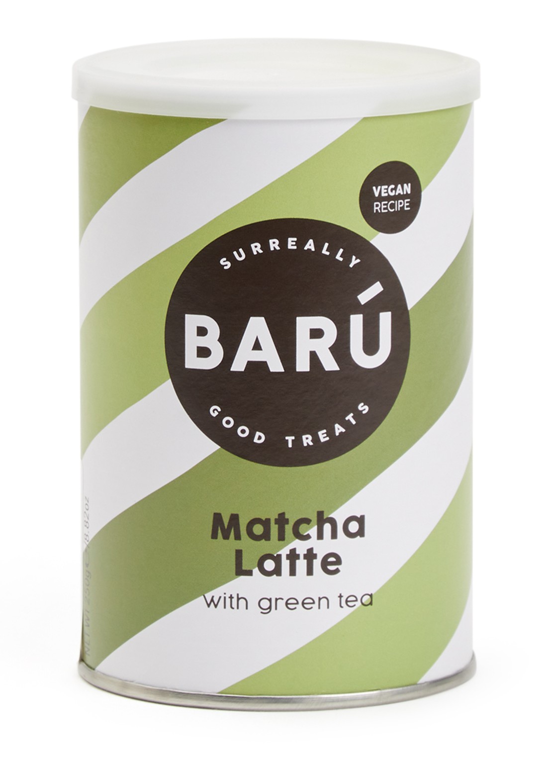 Barú Matcha Latte losse thee 250 gram - voorkant lichtgroen