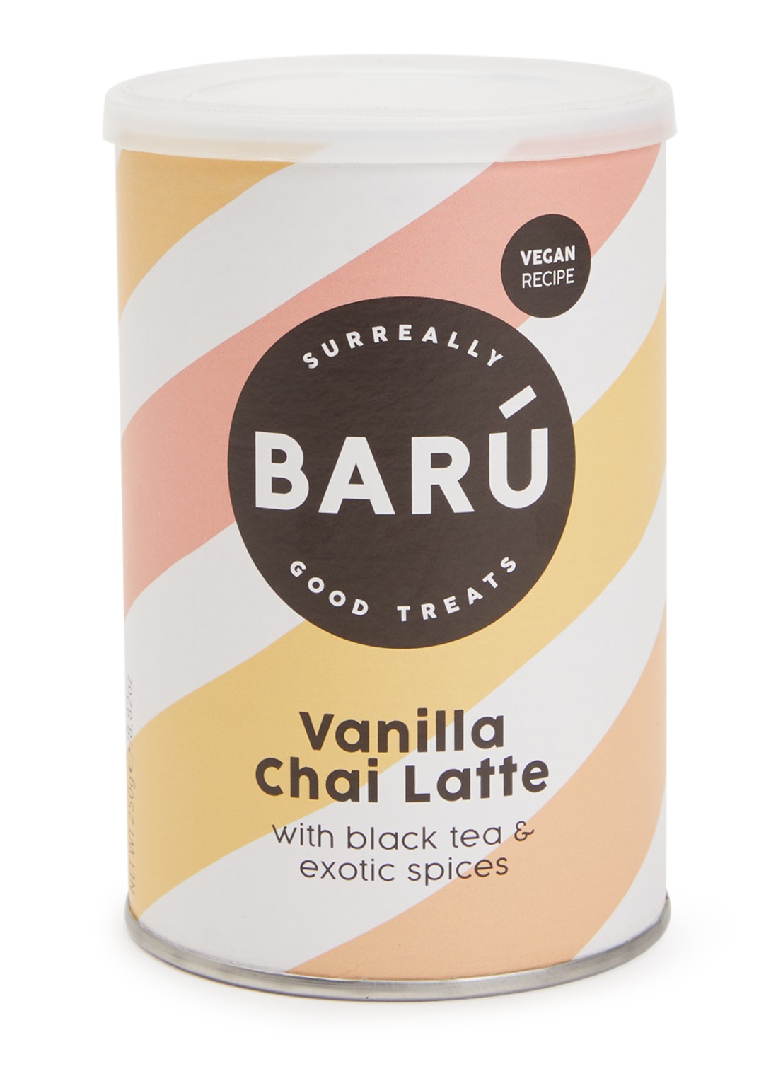 Barú Vanille Chai Latte losse thee 250 gram - voorkant orange