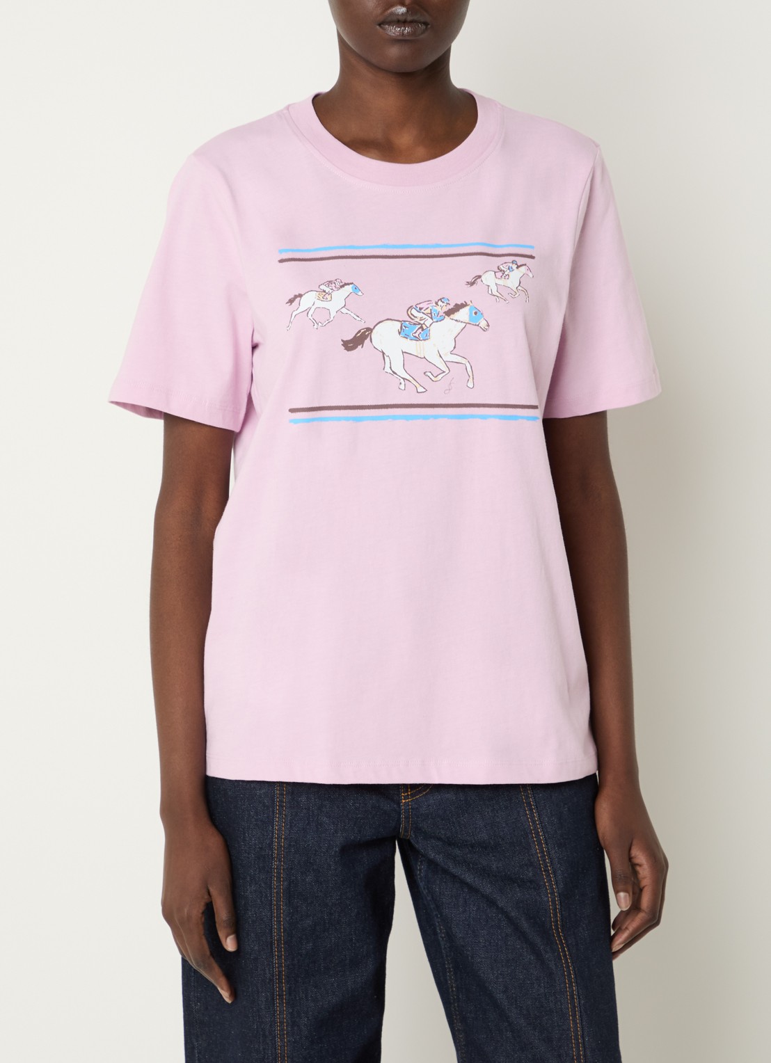 Baum und Pferdgarten Jawo T-shirt met print - detail lichtroze