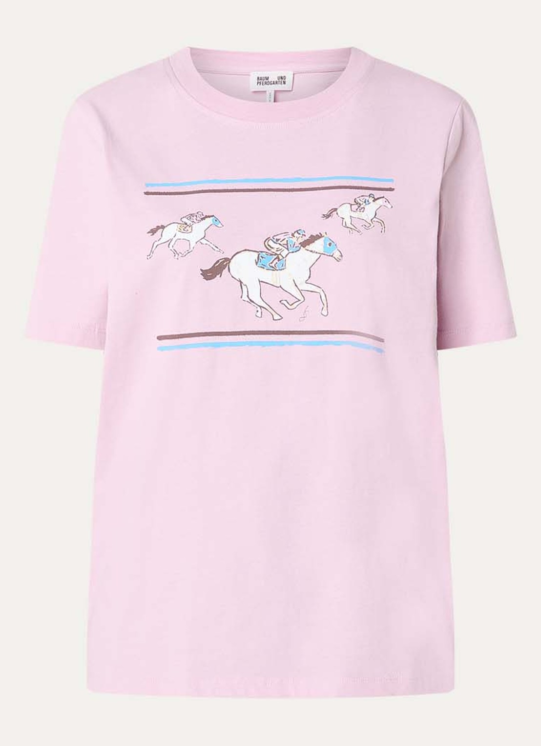 Baum und Pferdgarten Jawo T-shirt met print - voorkant 2 lichtroze
