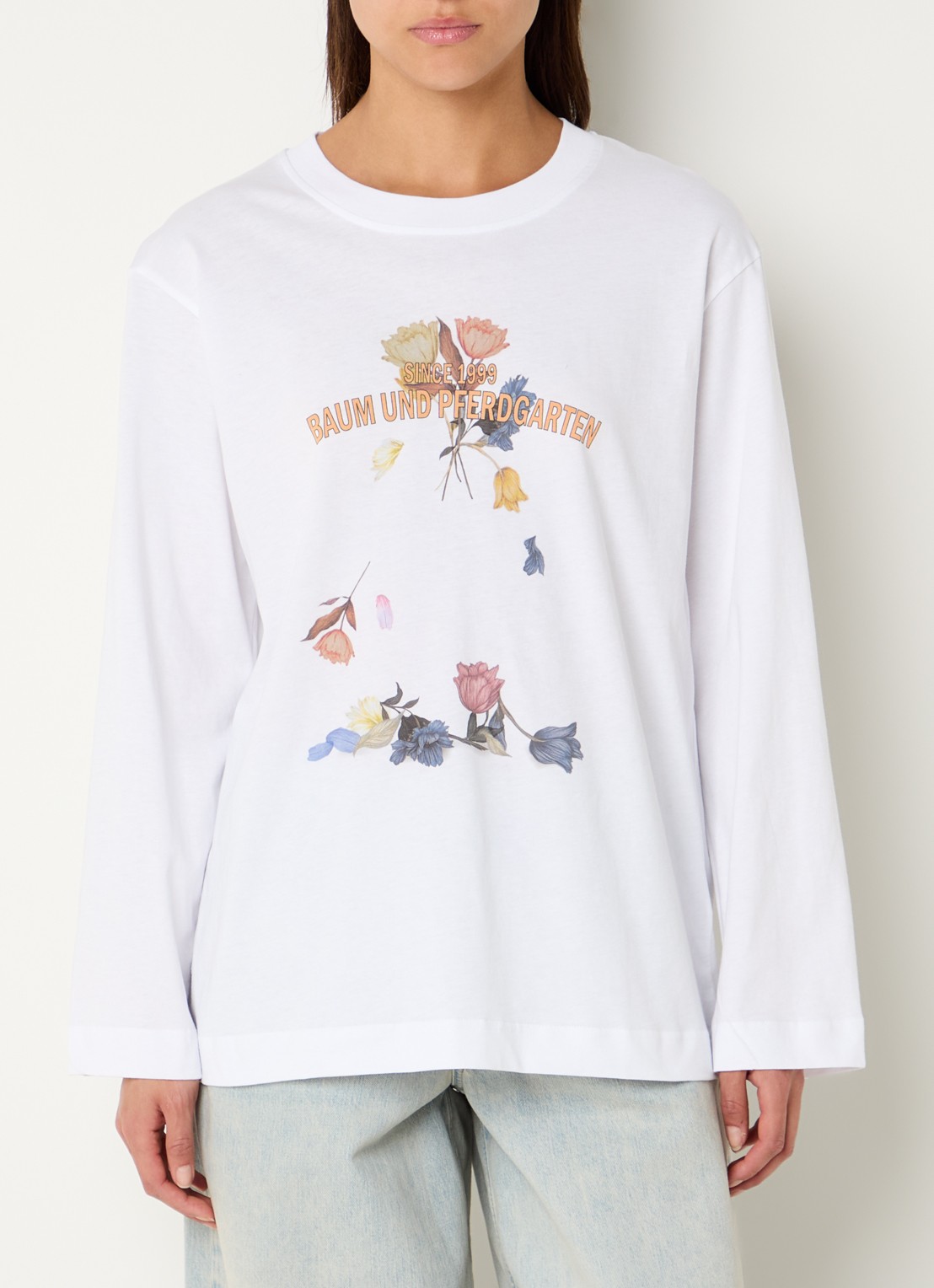 Baum und Pferdgarten Jeevona longsleeve met print - detail 4 wit