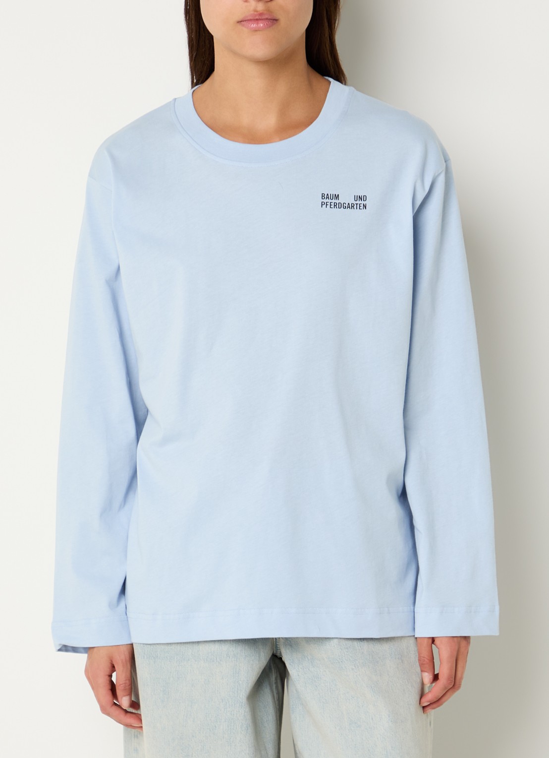 Baum und Pferdgarten Jeevona longsleeve met print - achterkant 2 lichtblauw