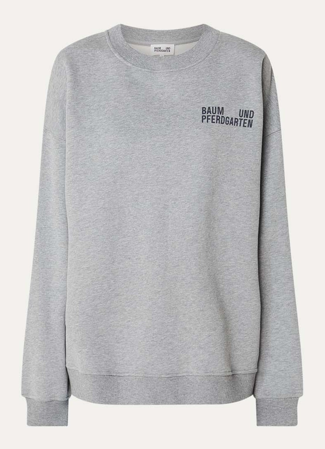Baum und Pferdgarten Julle sweater grijs - voorkant 3 grijsmele