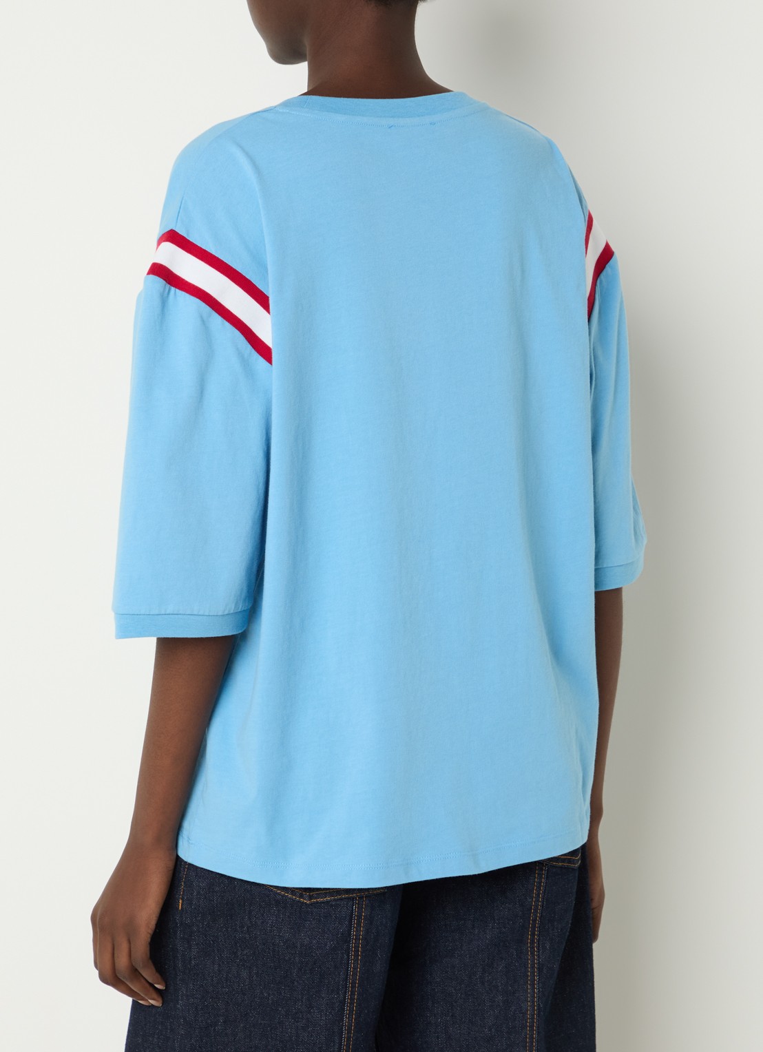 Baum und Pferdgarten Julle sweater grijs - achterkant 4 aquablauw