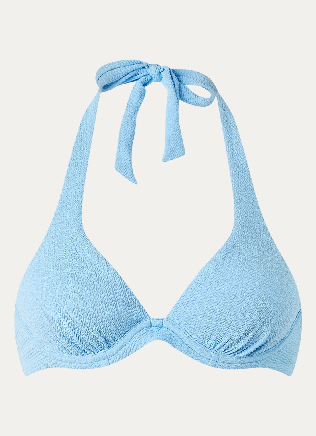 Beachlife Alaskan halter bikinitop met uitneembare vulling - voorkant 3 blauwgrijs
