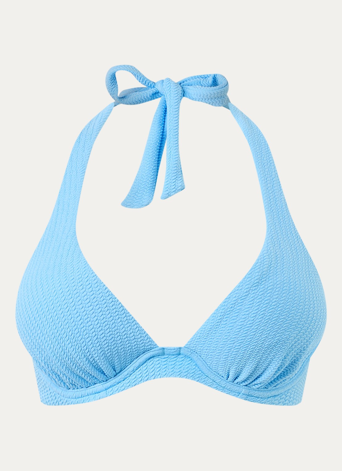 Beachlife Alaskan halter bikinitop met uitneembare vulling - voorkant 5 blauwgrijs