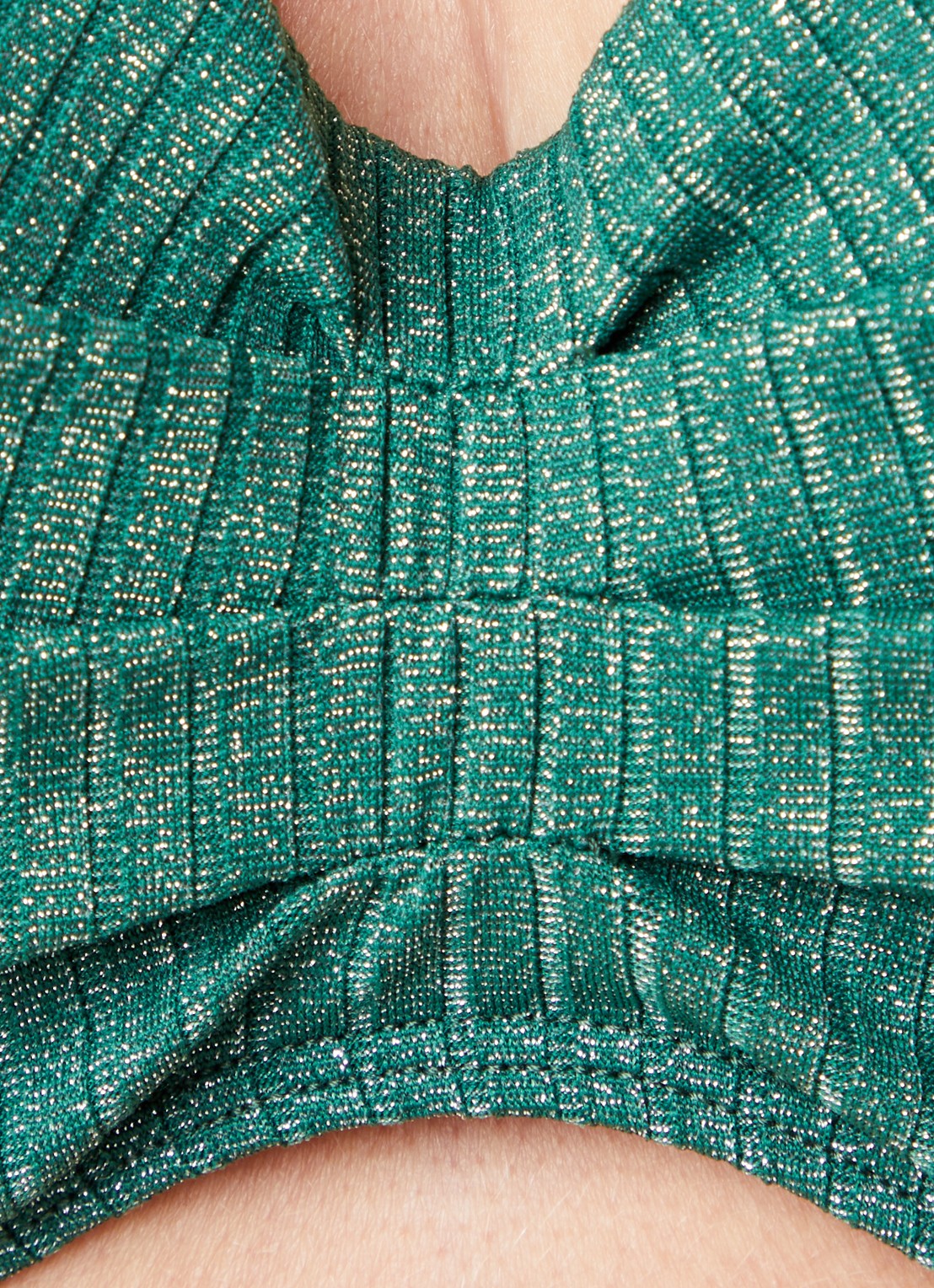 Beachlife Bandeau bikinitop met lurex - detail 10 groen